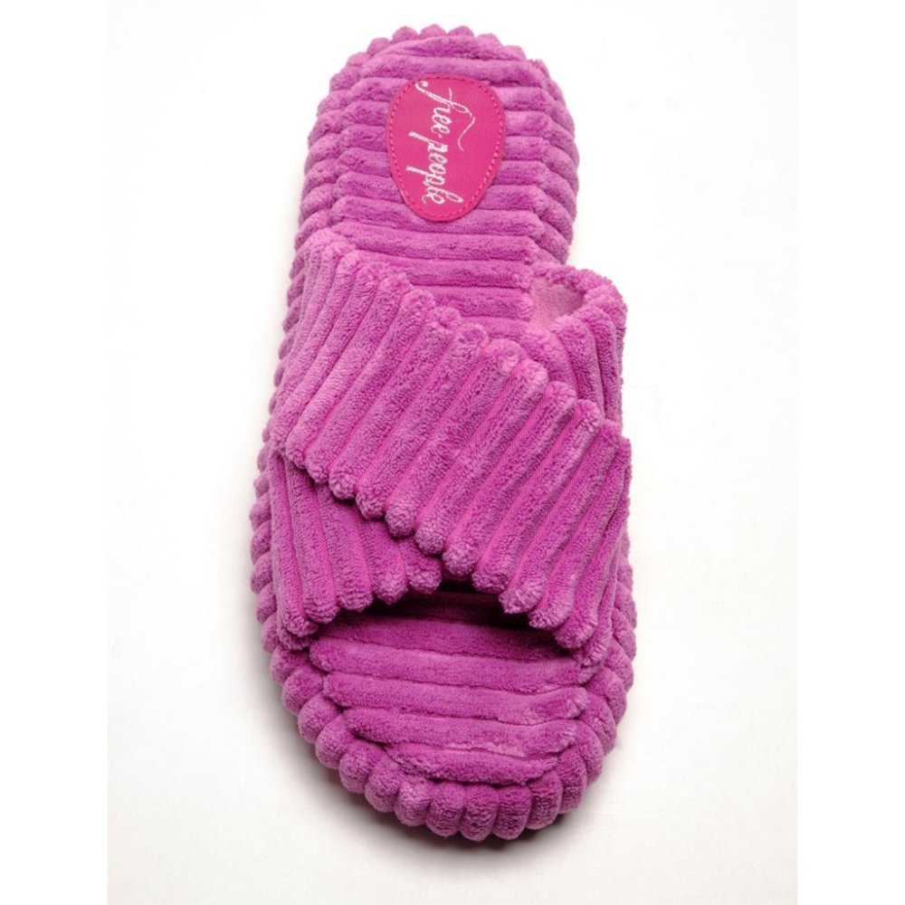 🎉LAST CHANCE🎉 FREE PEOPLE Two Days In Ibiza Terry Slides / Orchid - Picture 8 of 12